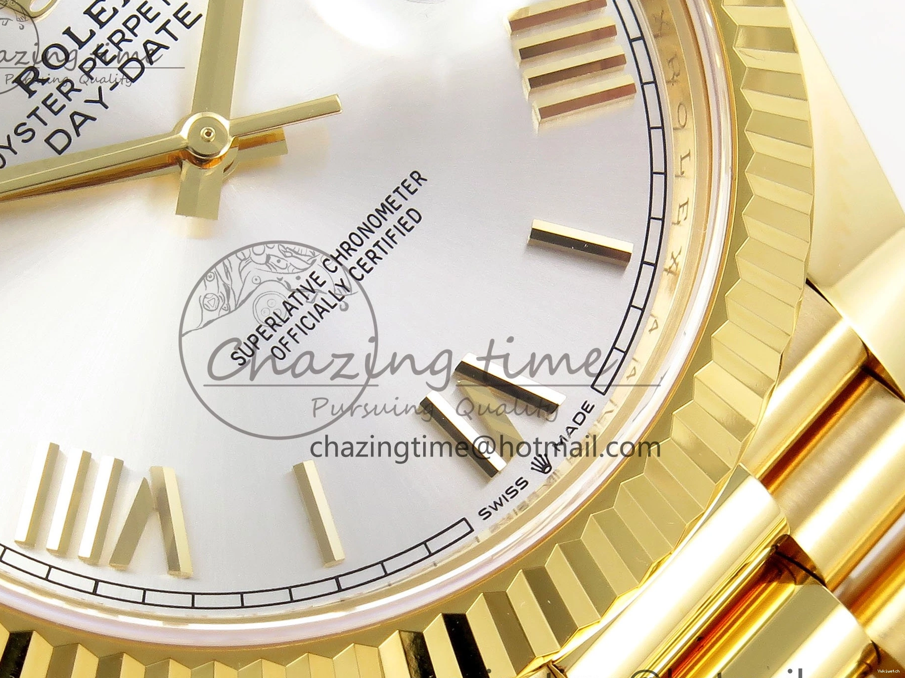 Day on 228238 ARF VR3255 Silver President Bracelet 40 YG Dial Edition Date 1:1 Best Roman 0406